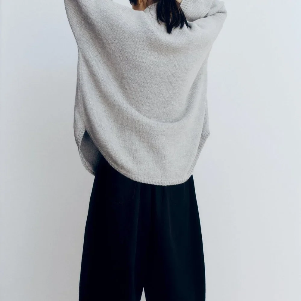 Monica Cordera ecowool polo jacket silver grey NWT - Picture 2 of 7